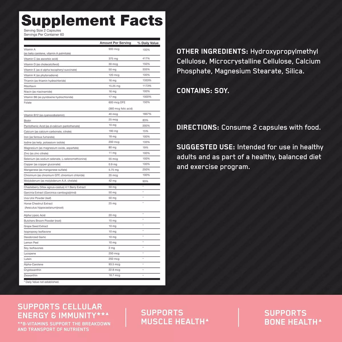 Opti-Women 120 Cápsulas – Optimum Nutrition