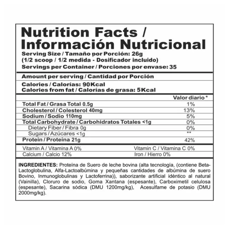 BI PRO CLASSIC 2LB– PROTEÍNA LIMPIA, ALTA PUREZA Y CONCENTRACIÓN