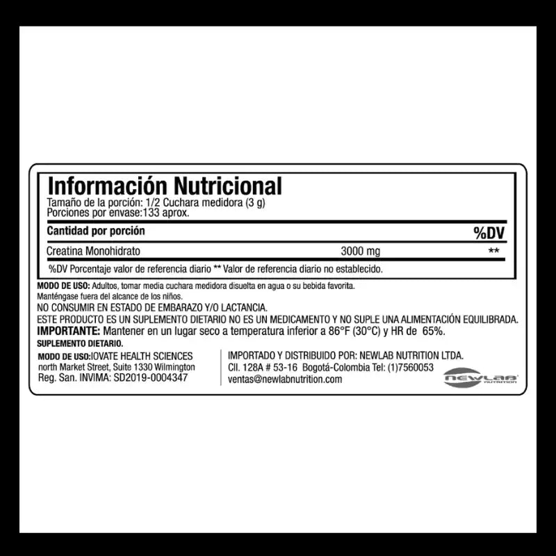Platinum 100% Creatine 400g - Muscletech