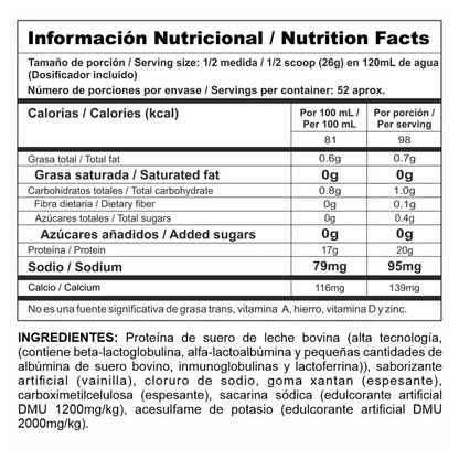 BI PRO CLASSIC 3LB– PROTEÍNA LIMPIA, ALTA PUREZA Y CONCENTRACIÓN